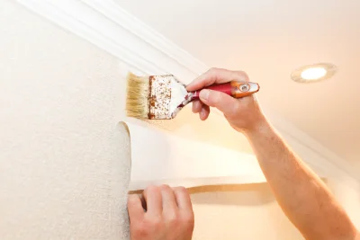 Pose de papier peint à Escots — revêtements muraux et toiles de verre